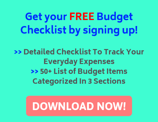 Free Budget Checklist Signup