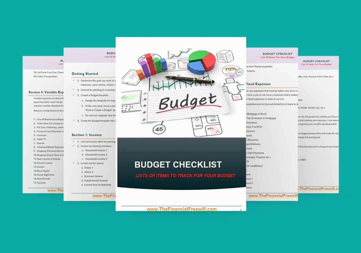 Make Money In College - Budget Checklist