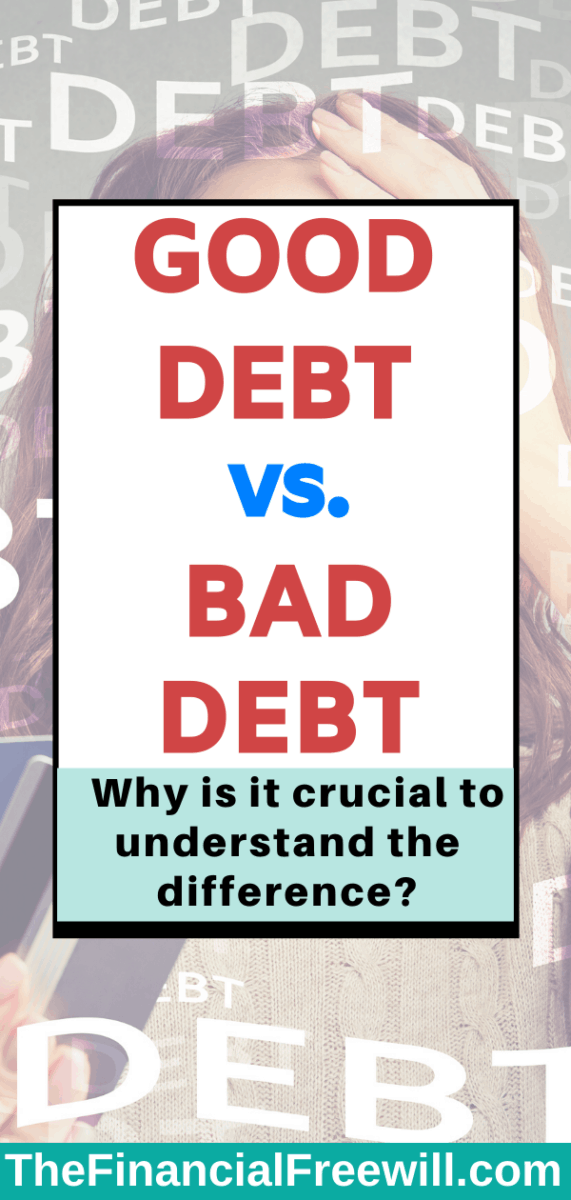 Good Debt vs. Bad Debt - Pinterest Pin