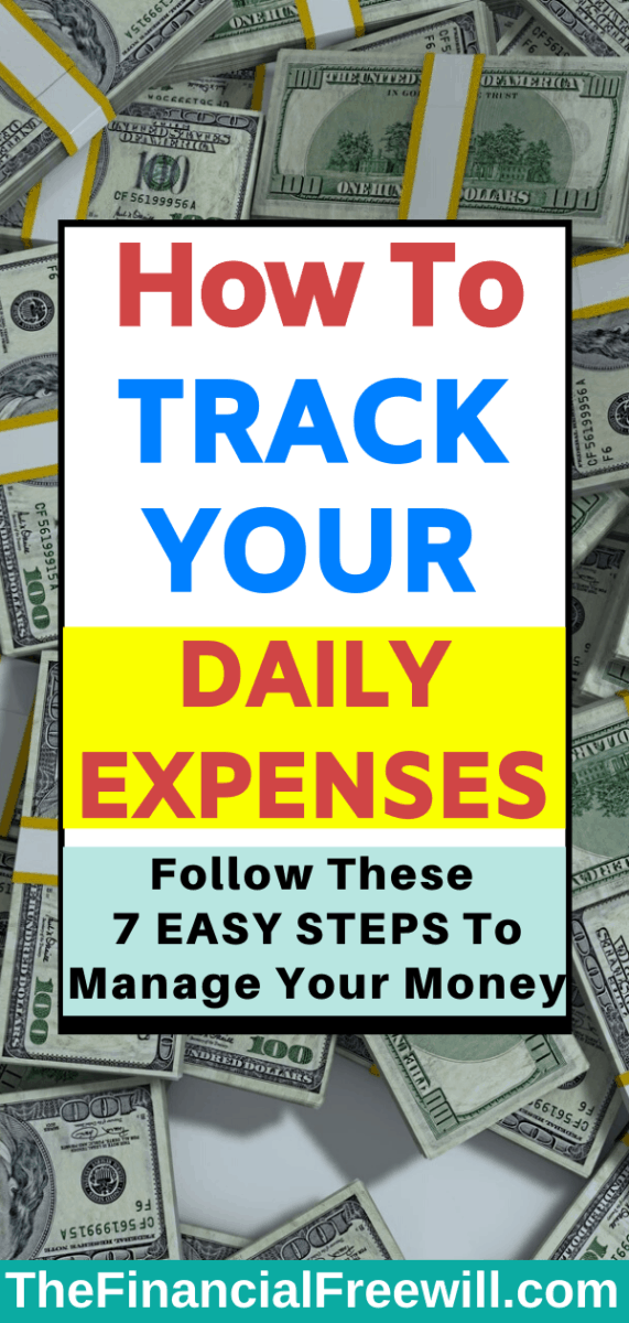 How To Track Daily Expenses - pinterest pin