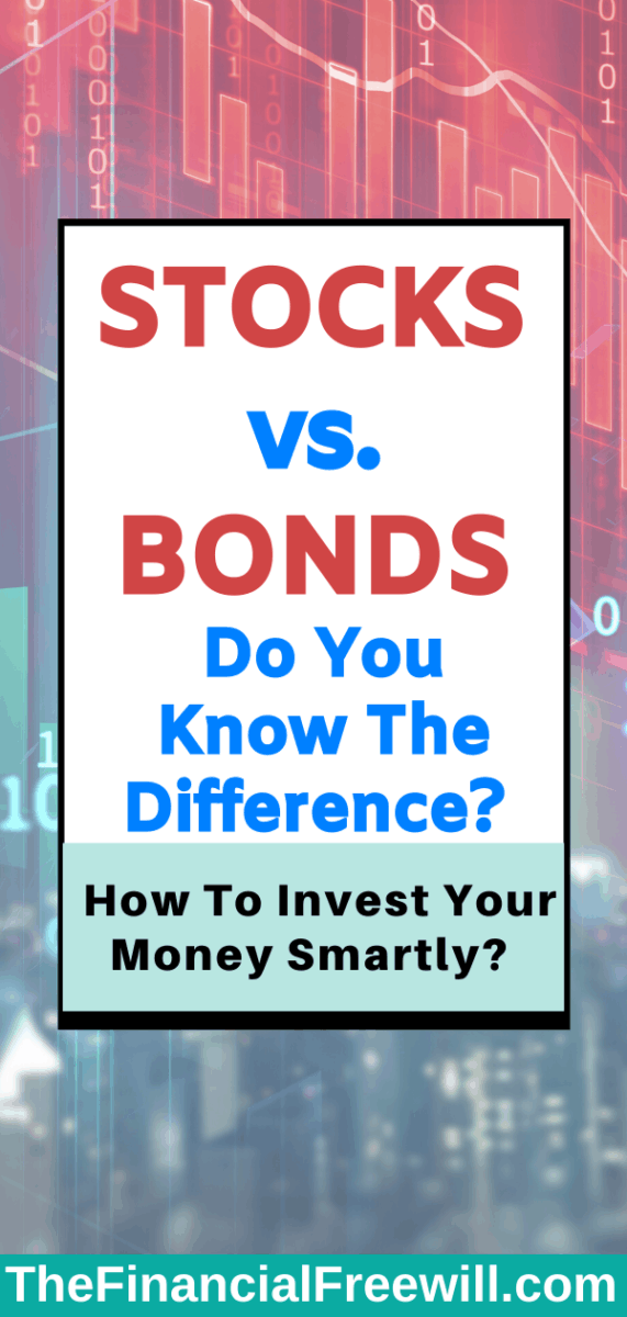 Stocks vs. Bonds - Do you know the difference? pinterest pin