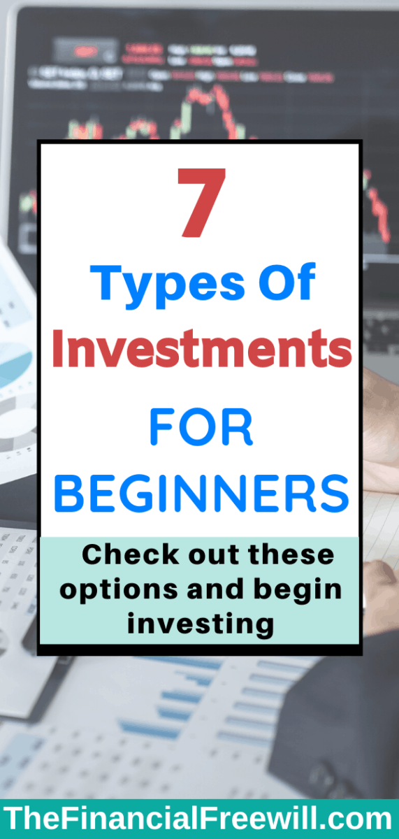 7 Types Of Investments For Beginners - Pinterest Pin